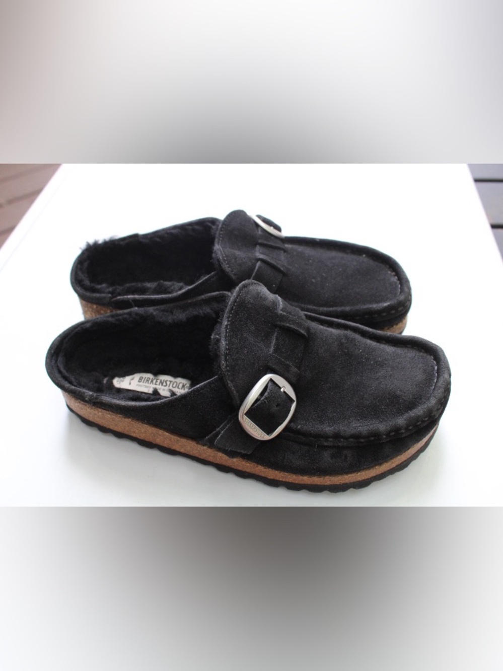 Birkenstock Buckley shearling clogs